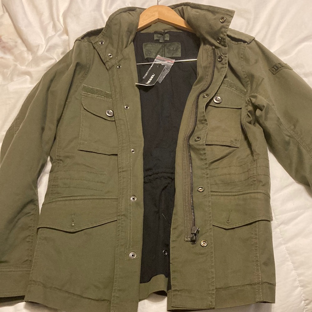 Diesel army green jacket.